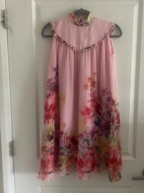 Floral Pink Kids Casual Dress